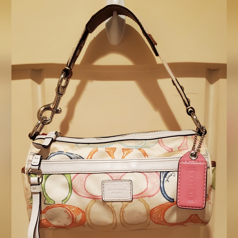 Authentic Coach Scribble Multicolor Shoulder Bag - image 1